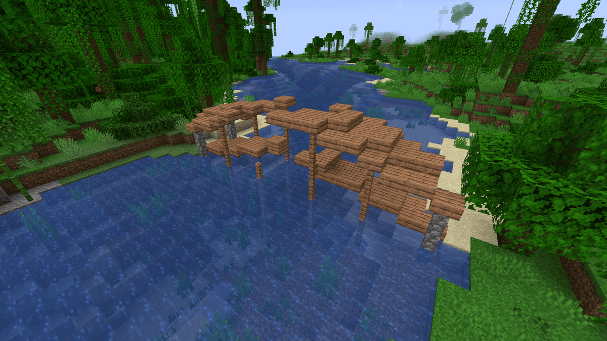 The mod generates 15 types of bridges, each with several variants depending on the biome. The same type of structure will…