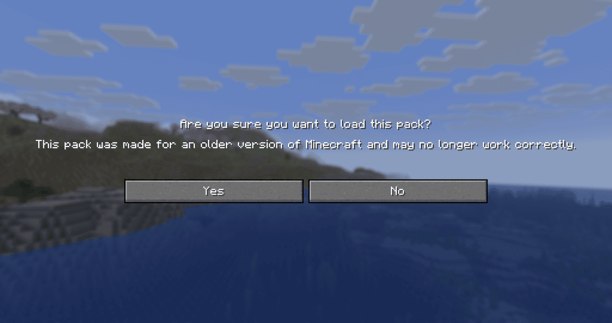 For new players this is a useful safeguard. But if you knowingly use old or experimental packs, these confirmations quickly…