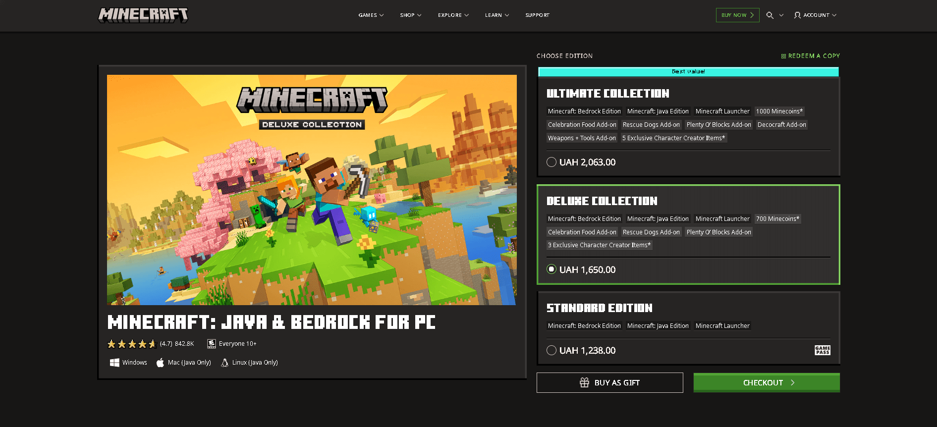 Як купити Minecraft у 2026 році: офіційний гайд для ПК, смартфонів та консолей
