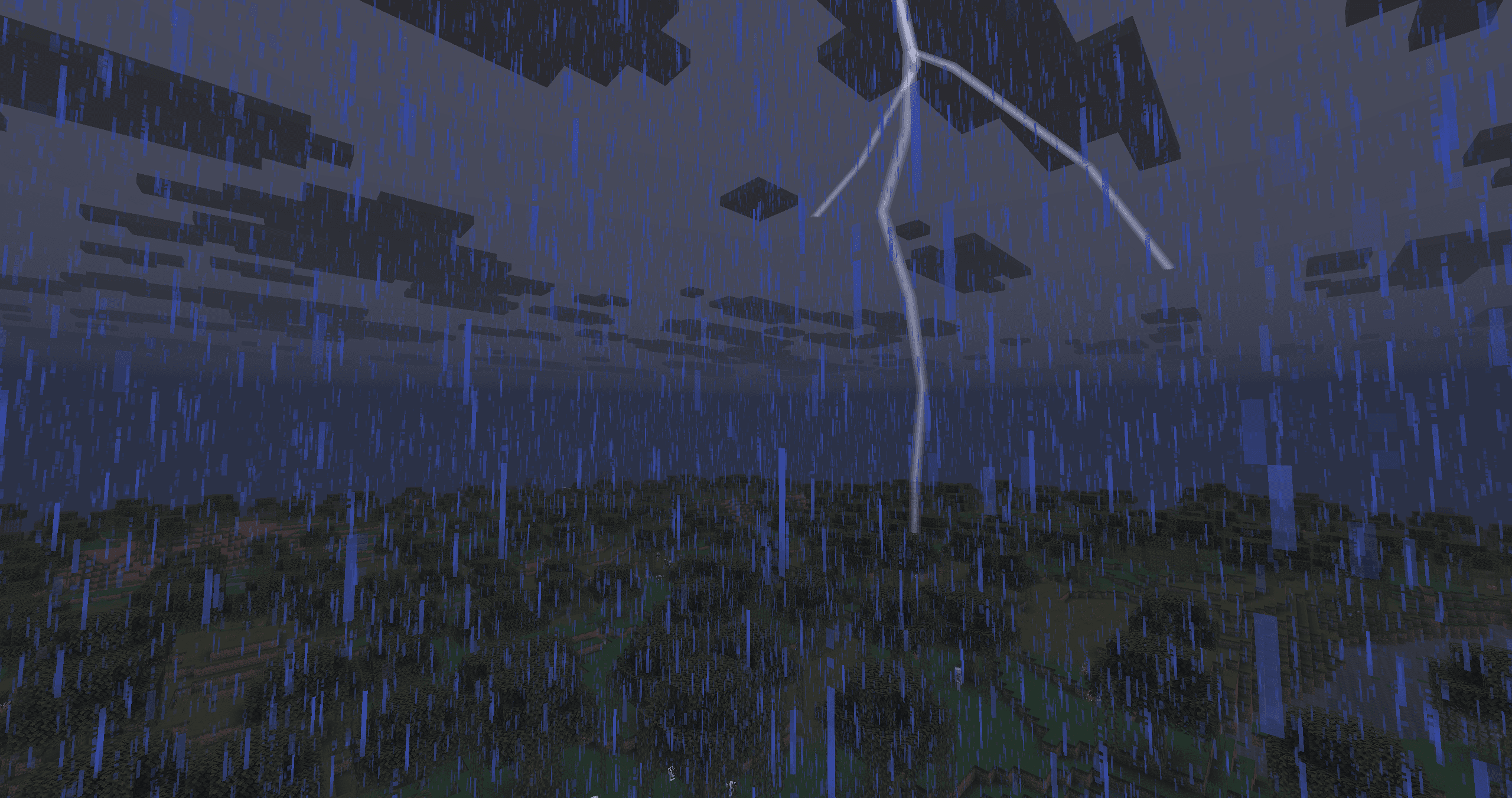 Команда /weather у Minecraft Java Edition: ясно, дощ і гроза