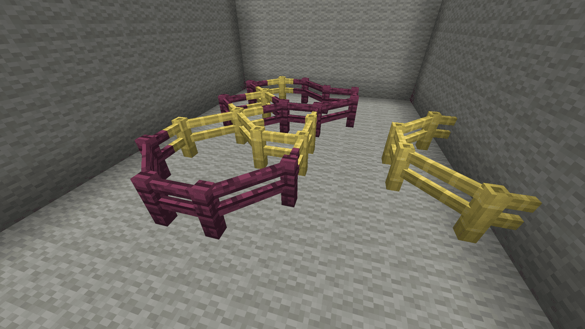 Diagonal Fences adds the ability to connect fences at a 45° angle in Minecraft. In vanilla, fence segments only connect…