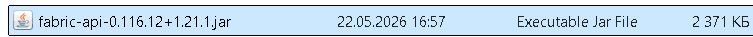 Move the downloaded fabric-api-...jar file into this folder.