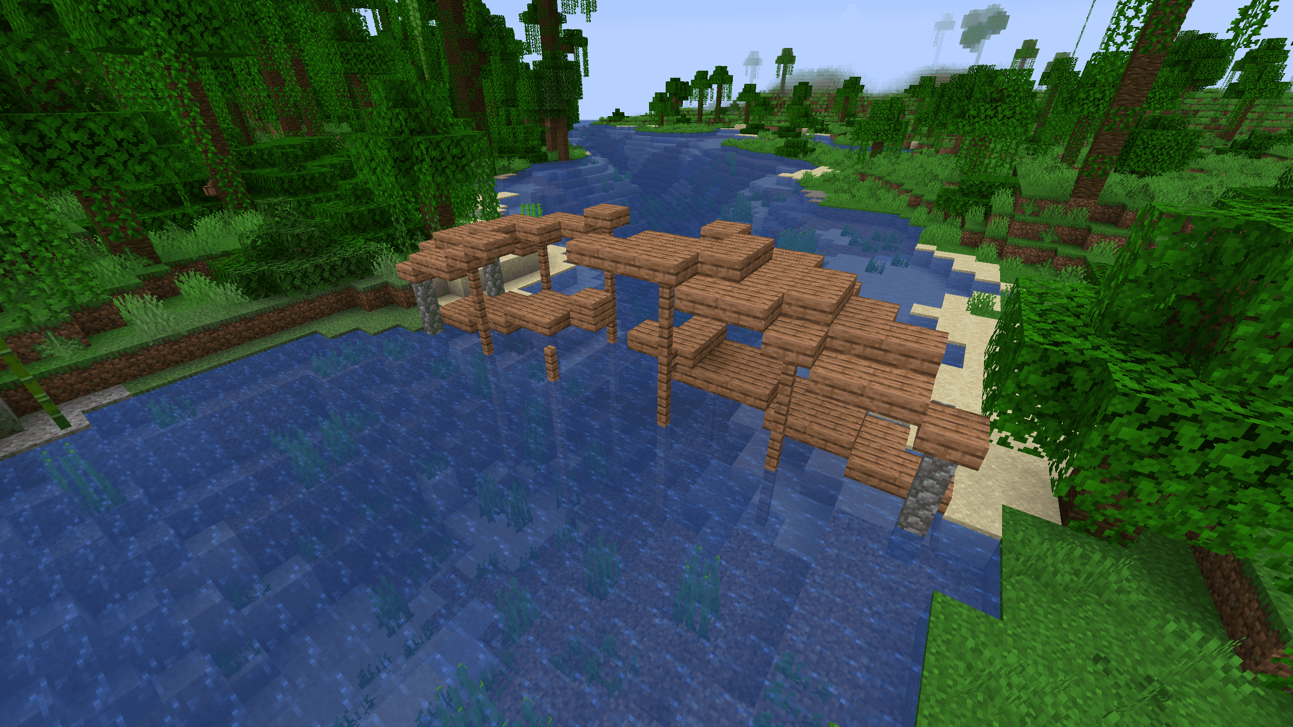 YUNG's Bridges — a mod for natural bridges in Minecraft