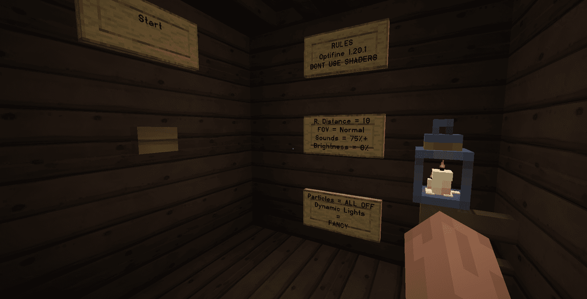 Oyun sürümü: 1.20.1 (Optifine ile Vanilla)Oyuncu sayısı: 1 oyuncuOynanış süresi: 50-70 dakikaİndir: MinecraftMaps