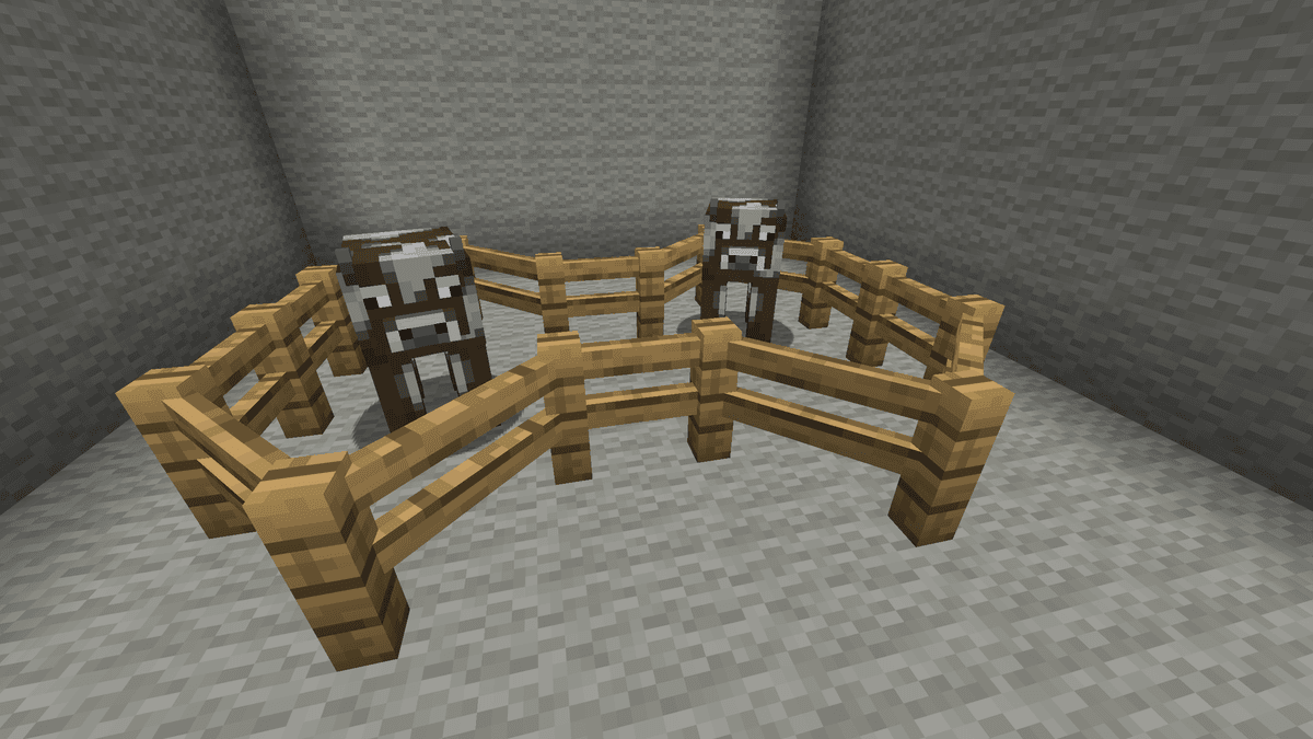 The hitbox of the crossbar is also diagonal — meaning mobs won't slip through the connection, and the player cannot jump…