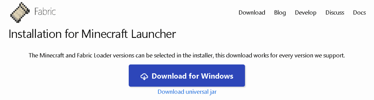 Go to the official project website: fabricmc.net.On the main page, click the large blue Download Here button.For the Windows…