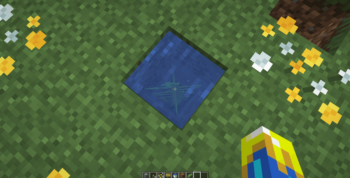 Pour one bucket of water at the very top of the shaft so the water flows all the way to the bottom.Go inside the water…