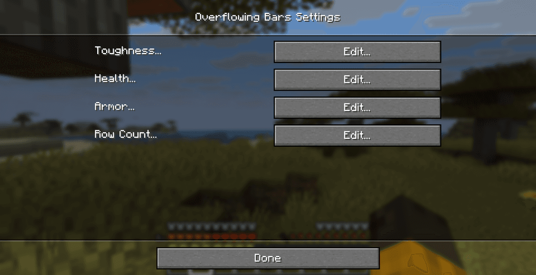 Overflowing Bars Mod：在 Minecraft 中紧凑显示生命值与盔甲 | WIKI-MINE
