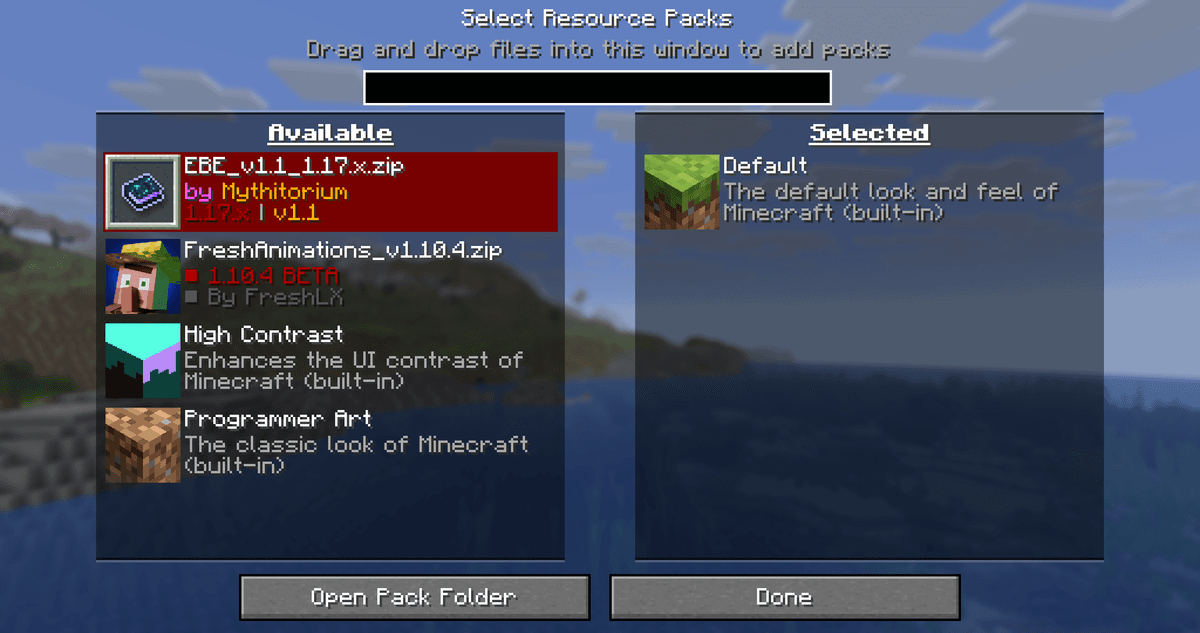 The packs themselves aren't changed. If a pack is genuinely incompatible (for example, it references resources that no…