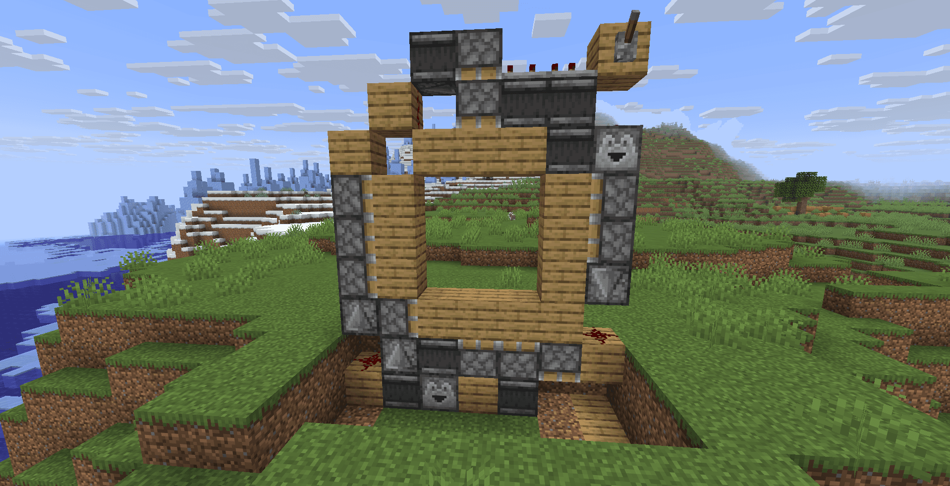 Як зробити автоматичні двері 3х3 у Minecraft