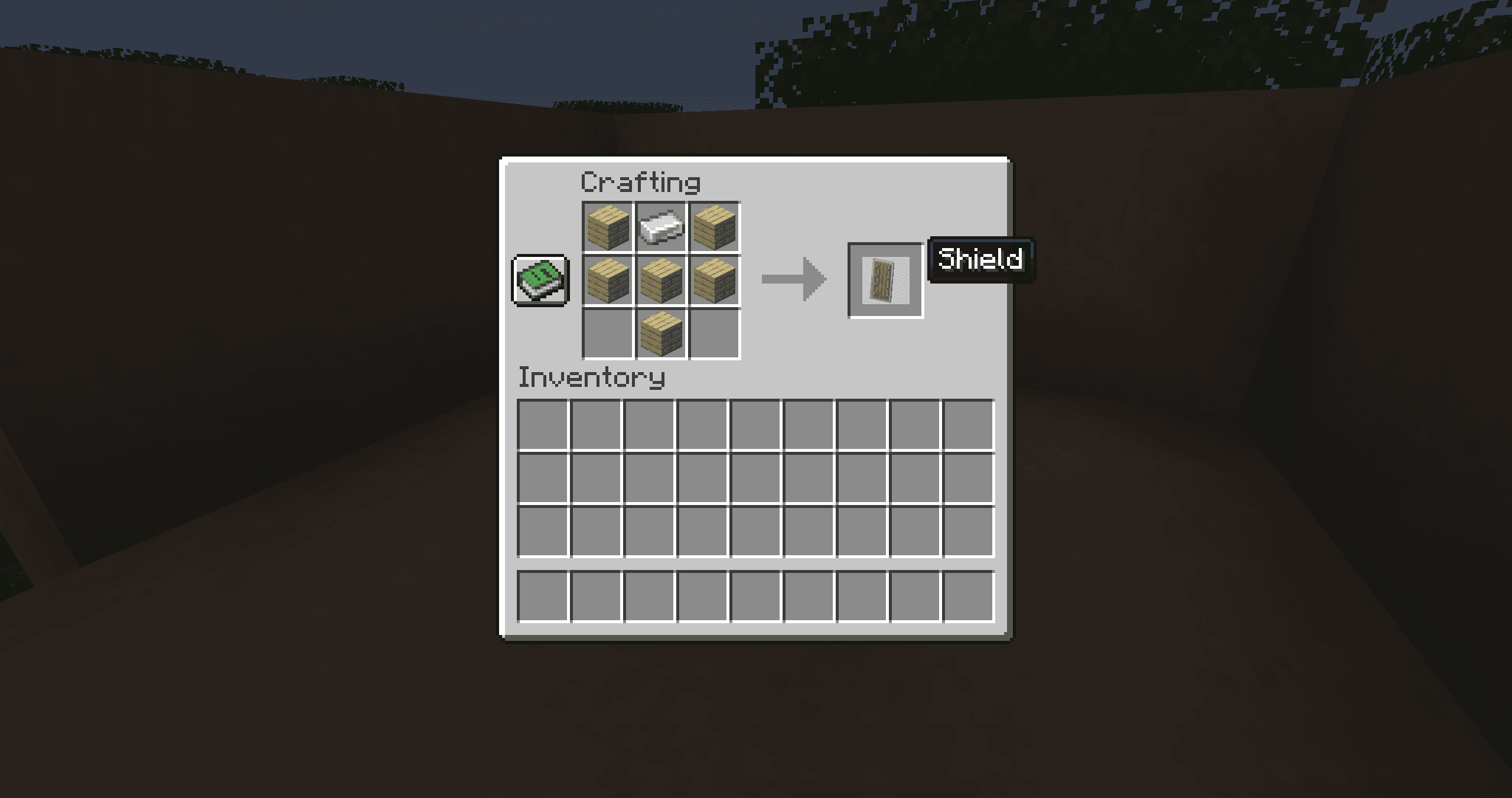 Як зробити щит у Minecraft