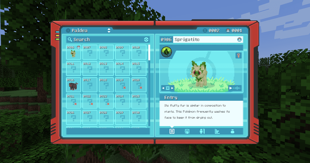 The Pokédex records who you have seen and caught. Besides keeping track, it has a scanning mode: aiming at a wild Pokémon…
