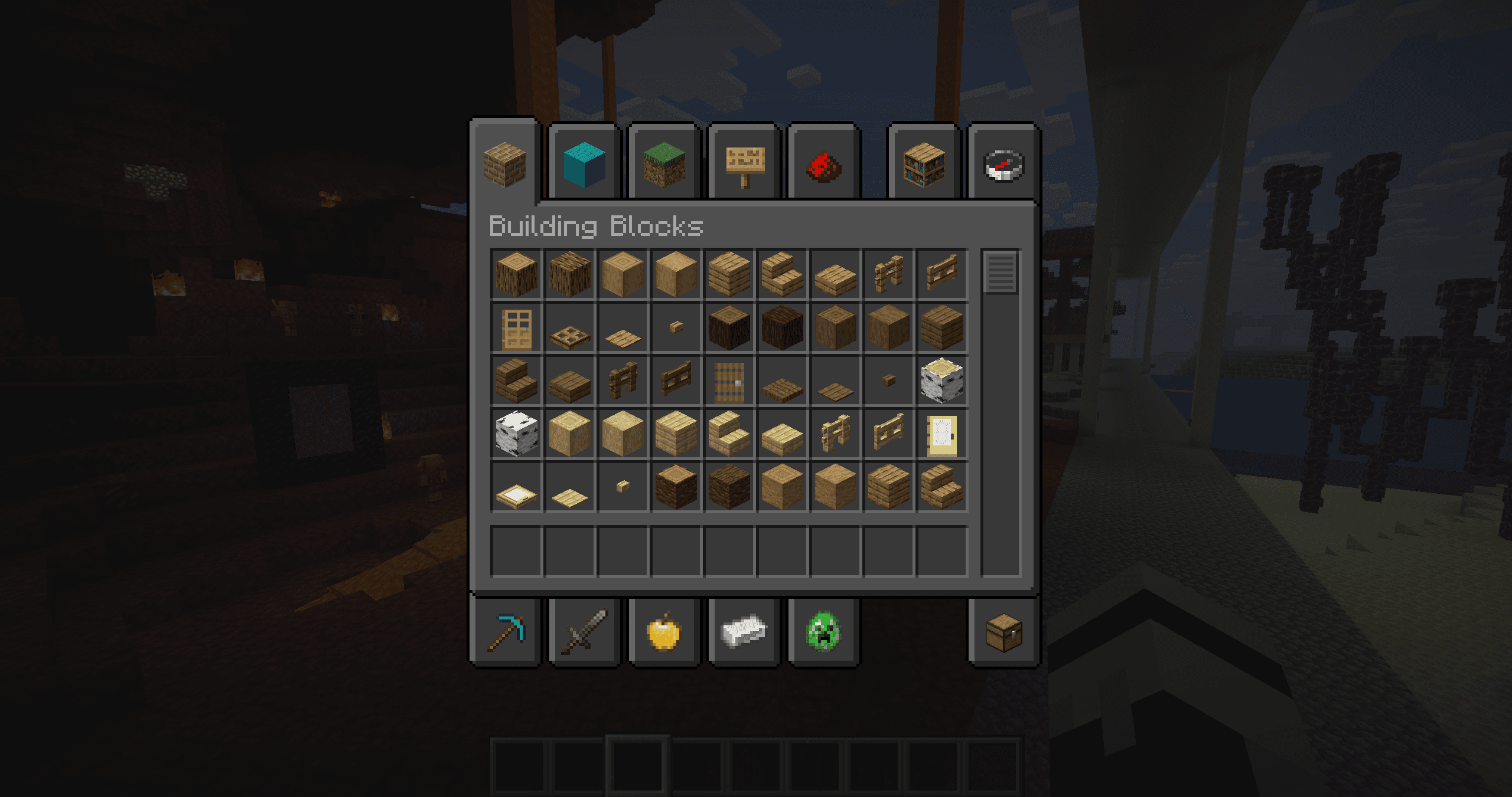 Default Dark Mode — текстур-пак для Minecraft