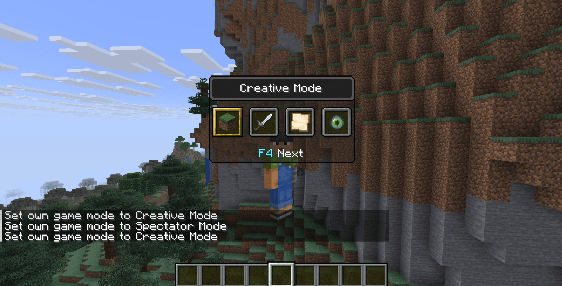 Команда /gamemode у Minecraft: як змінити режим гри