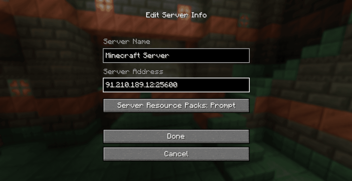 Буквений домен без порту: play.hypixel.net або mc.wynncraft.com.Завдяки запису SRV у DNS-налаштуваннях домену, гра…