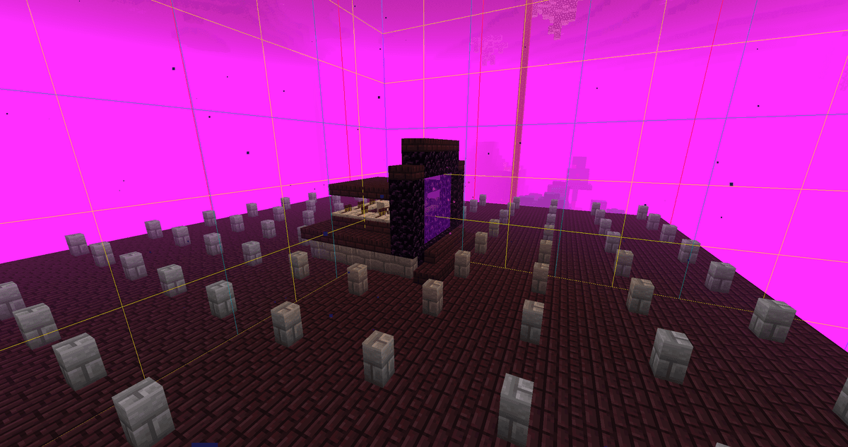 Approach the open south side and fill in the rest of the walls. Build 4 obsidian blocks wide, place stairs next to them, and…