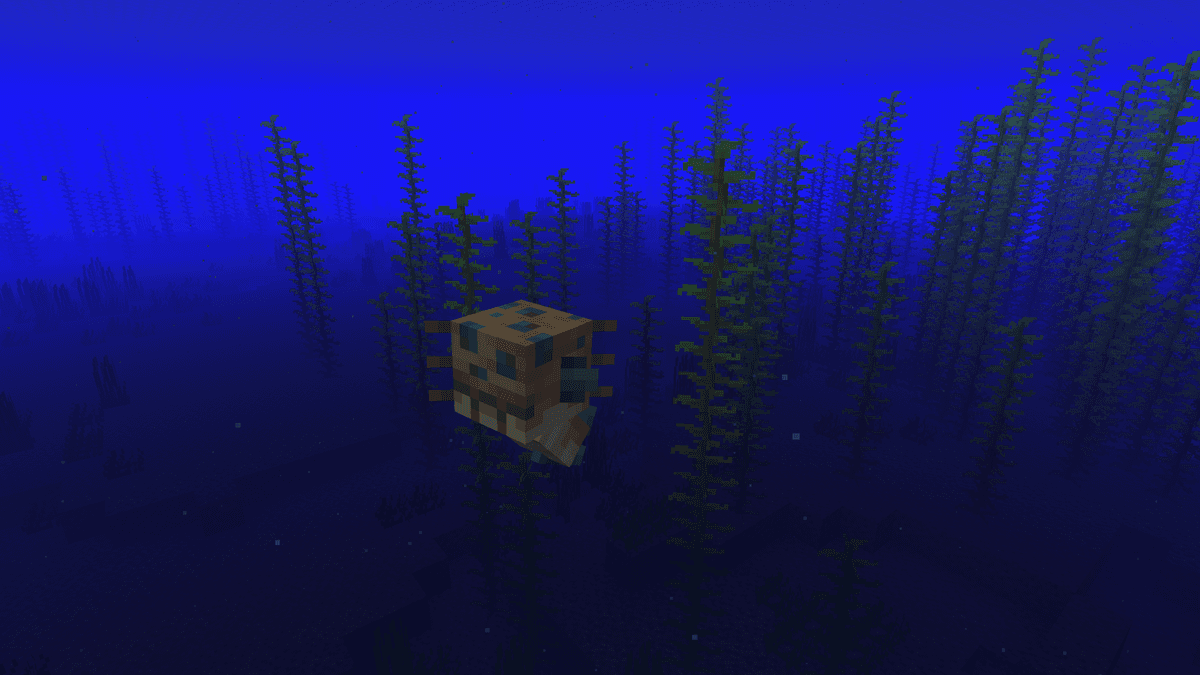 The changes are felt in biomes where the new models start to blend in with the surroundings. The Desert Creeper hides well…