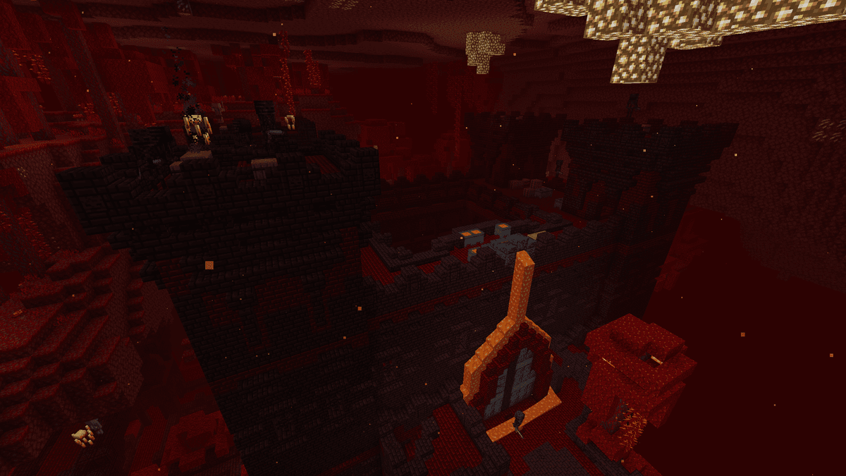 The fortress's central structure. A building made of nether bricks with rooms, staircases, and corridors. Most of the…