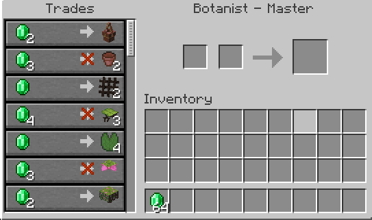 Trading with the botanist significantly speeds up the construction of complex gardens in survival, providing stable access…
