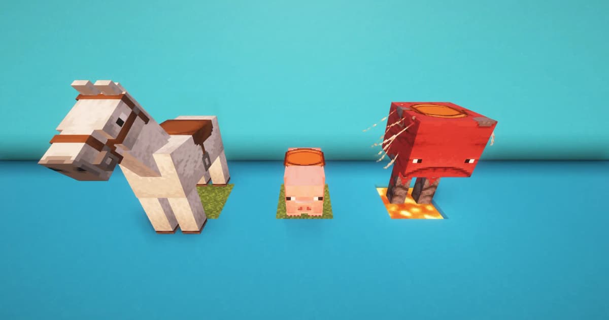 In the Nether, you can use a saddle to ride a strider (mobs that walk on lava). You’ll need a warped fungus on a stick to…