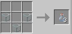 Make Bottles To collect honey, you need glass bottles. To craft them, place three glass blocks in the crafting window in a…