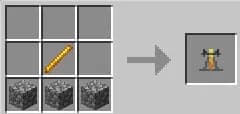 Creating a Brewing Stand, which is used for brewing potions.