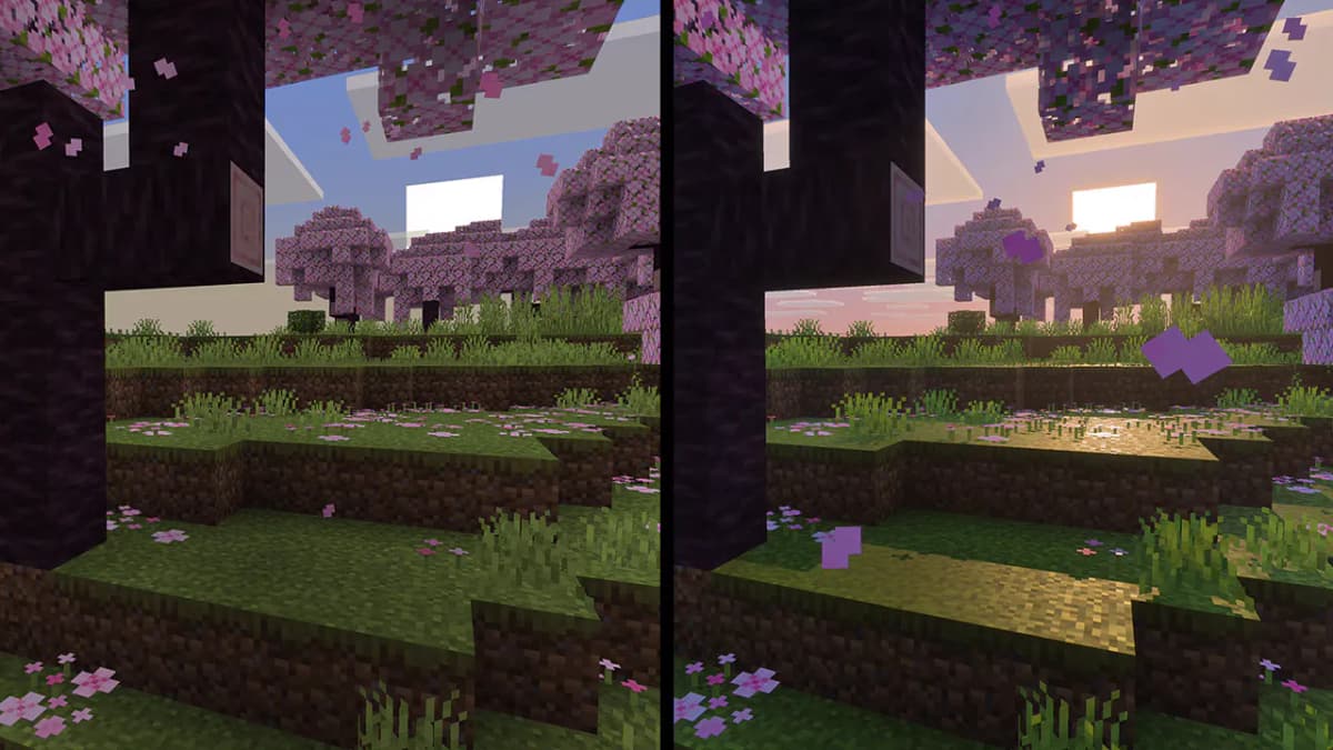 You can read more about the graphical update in this article. First Look at Vibrant Visuals: How Minecraft Got Brighter