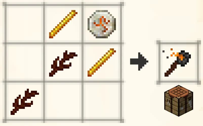 Recipe: blaze rod, Fire Rune, Livingwood Twigs.