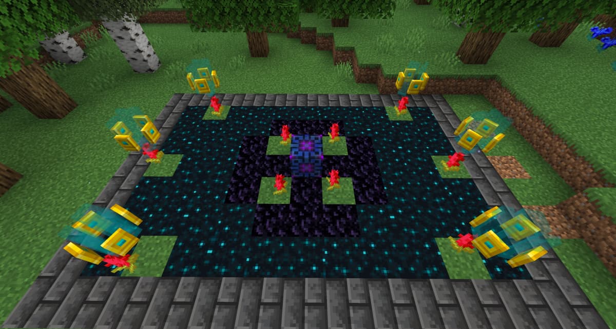 To activate—right-click the lapis block with the wand. ⚠️ IMPORTANT: There must also be obsidian beneath the lapis block, or…