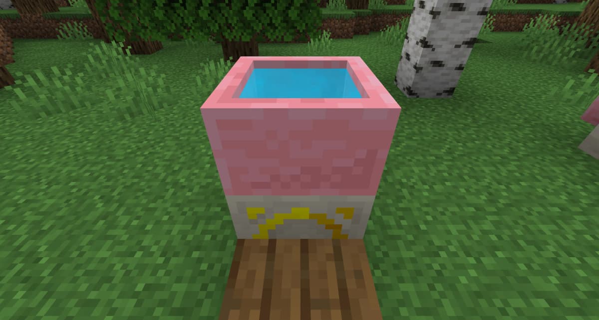 Throw items into the pool—if the catalyst is present, they will be transformed.