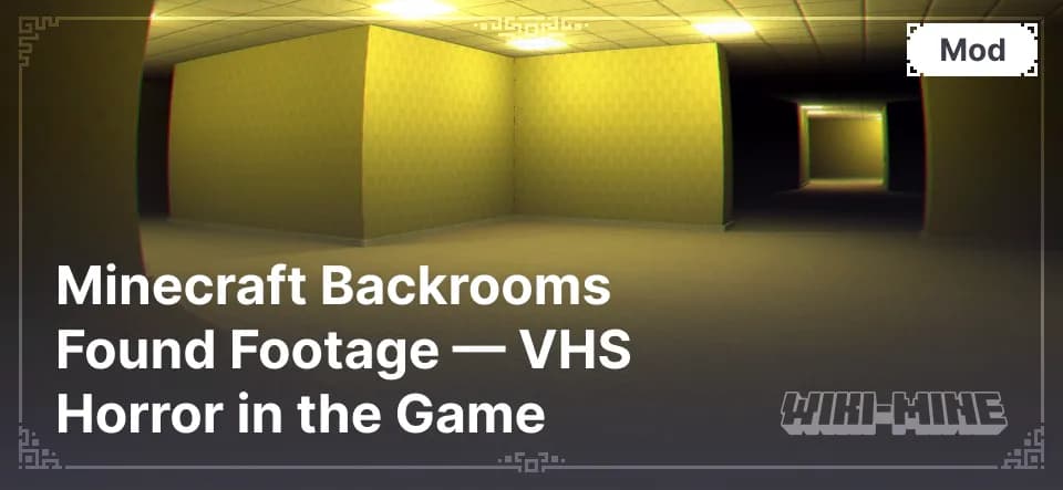 Minecraft Backrooms Found Footage — VHS Horror in the Game