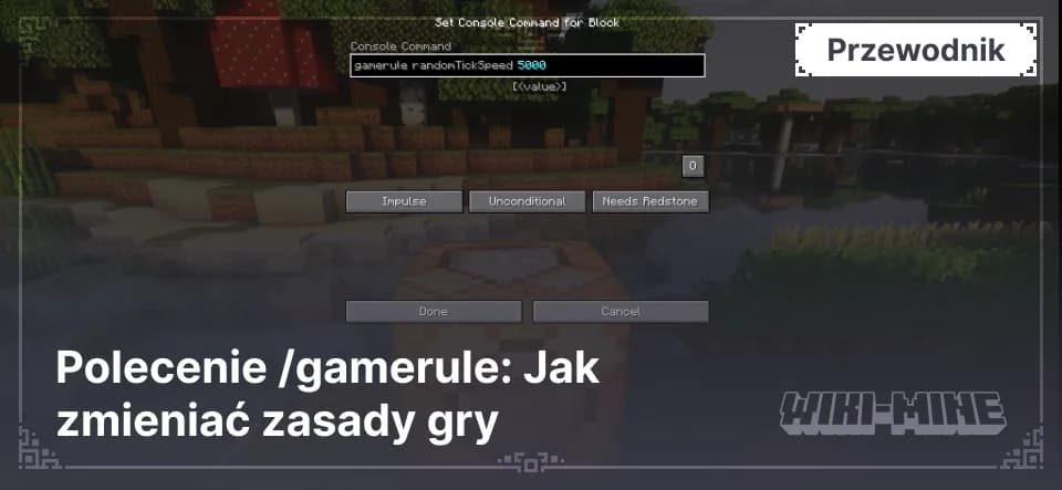 Polecenie /gamerule: Jak zmieniać zasady gry — Aby użyć polecenia, wymagane są uprawnienia administratora (kody cheat muszą być włączone w ustawieniach świata lub serwera).Jak wprowadzać 