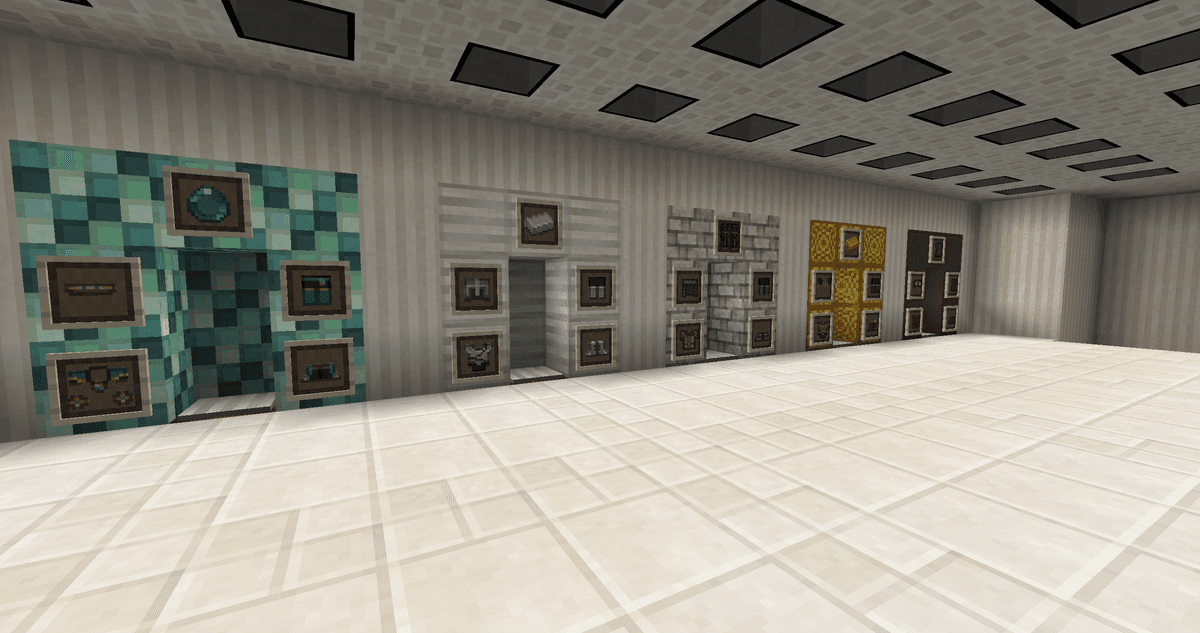 blocks and building materials;items and resources in the inventory;decorative elements;select entities.