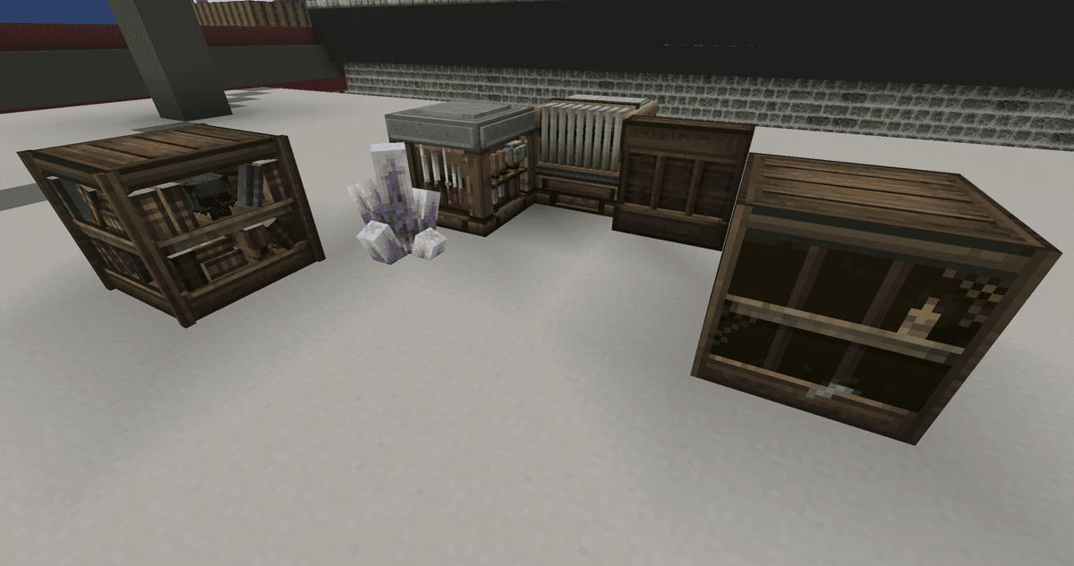 Various volumetric fences and doors