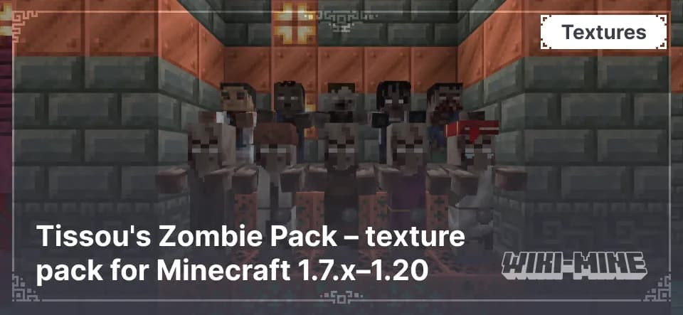 Tissou's Zombie Pack – New Zombie Variants for Minecraft