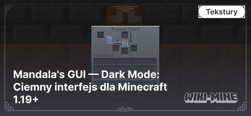 Mandala's GUI — Dark Mode: Ciemny interfejs