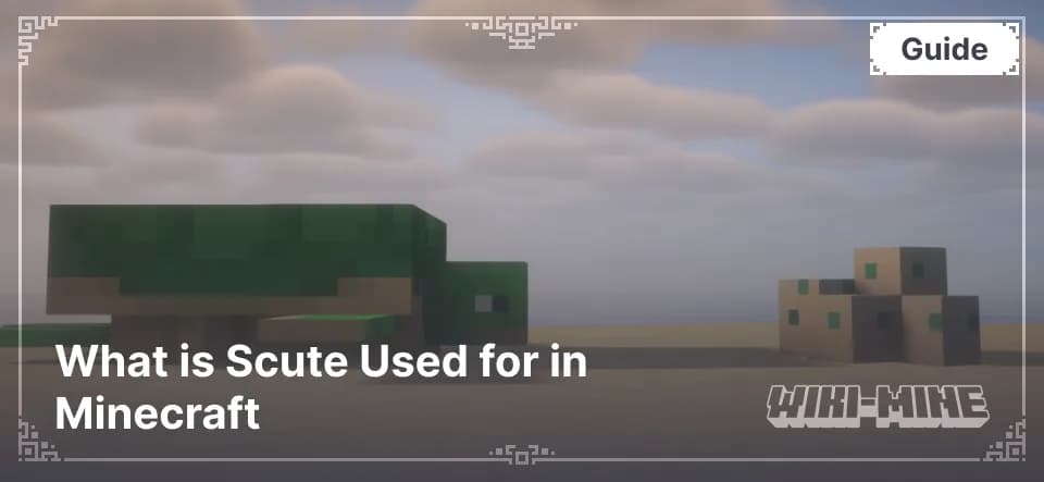 What is Scute Used for in Minecraft