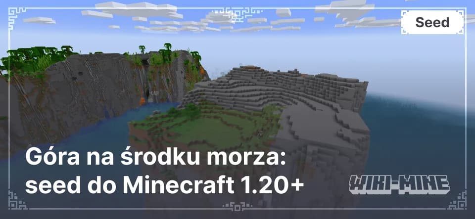 Góra na środku morza: seed do Minecraft 1.20+