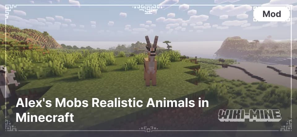 Alex's Mobs Realistic Animals in Minecraft