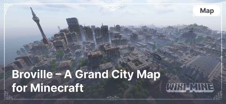Broville – Un grandioso mapa de ciudad para Minecraft