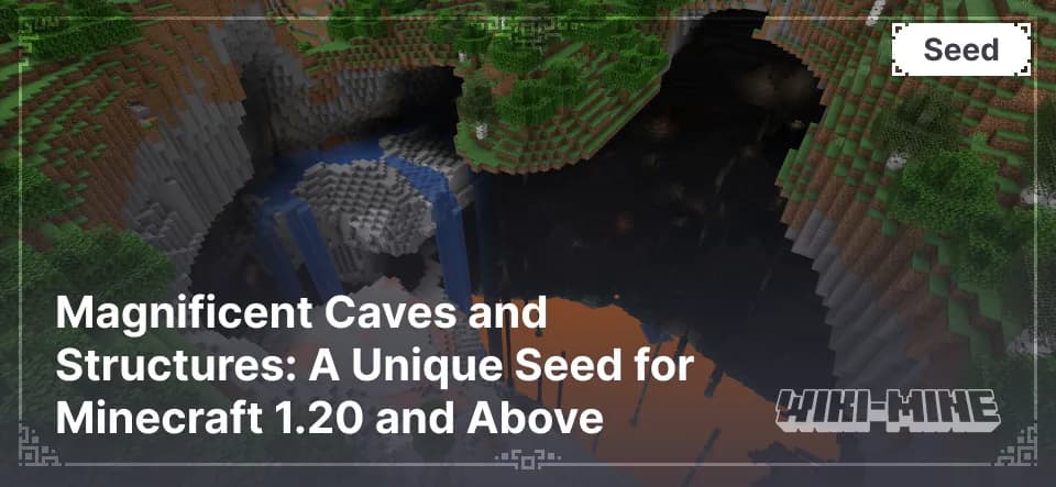 Huge Cave with Lava Lake Seed for Minecraft 1.20+