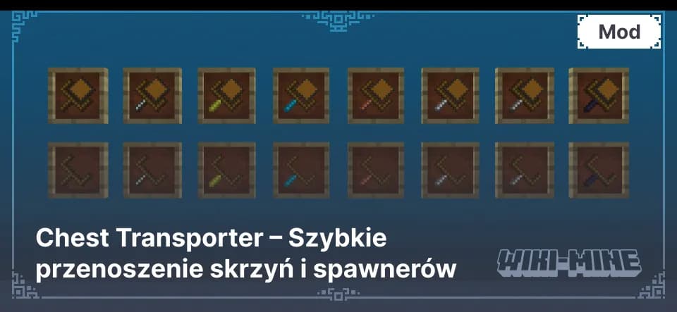 Chest Transporter – Szybkie przenoszenie skrzyń i spawnerów