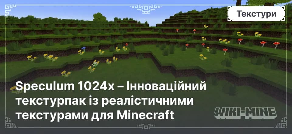 Speculum 1024x – Інноваційний текстурпак із реалістичними текстурами для Minecraft
