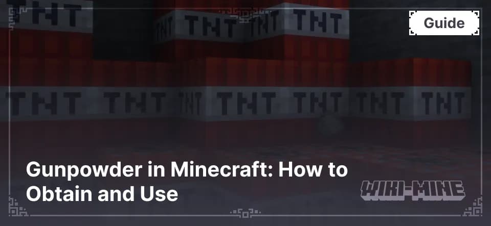 Gunpowder in Minecraft: How to Obtain and Use