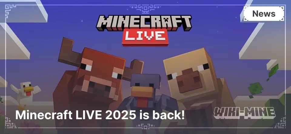Minecraft LIVE 2025 is terug!