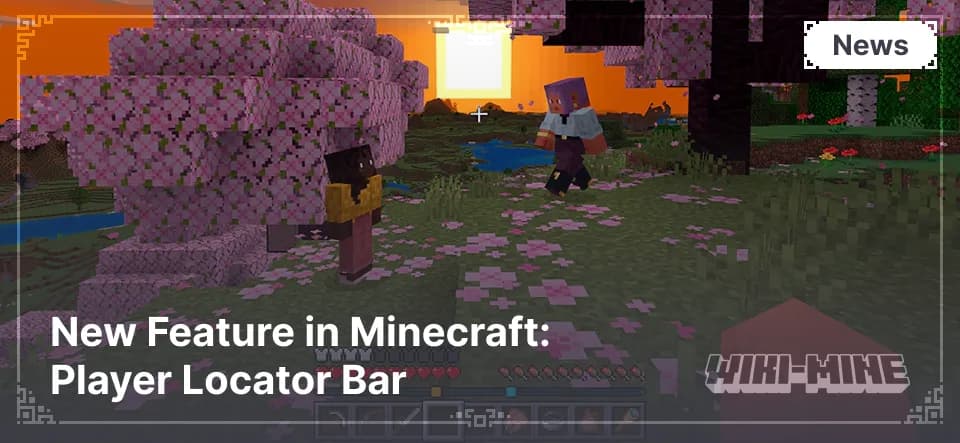 Nieuwe functie in Minecraft: Player Locator Bar