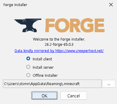 Find the downloaded forge-...-installer.jar file in your downloads folder and run it with a double click. If the file opens…