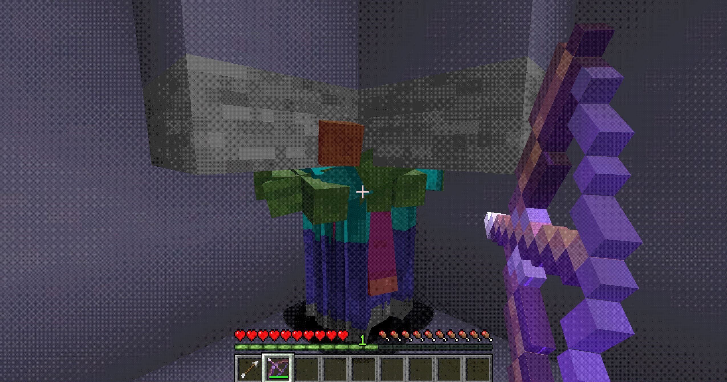 Remember about special arrows: if you need a poison or slowness effect in combat, keep tipped arrows separate — Infinity…