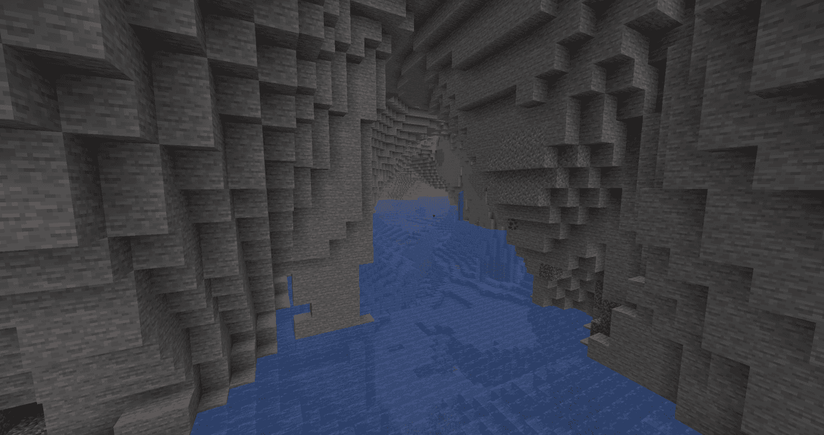 Even deeper underground, the "lava" relative of underground rivers generates — narrow tunnels with lava instead of water…
