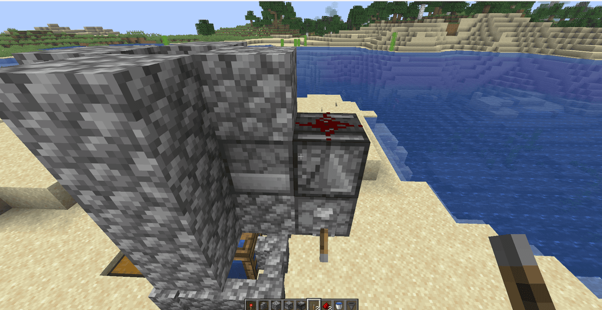 Right above the hoppers, place a trapdoor on the second block level. It separates the collection chamber from the upper tier…